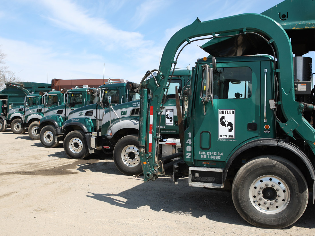 Butler Disposal and Recycling - some of the fleet.